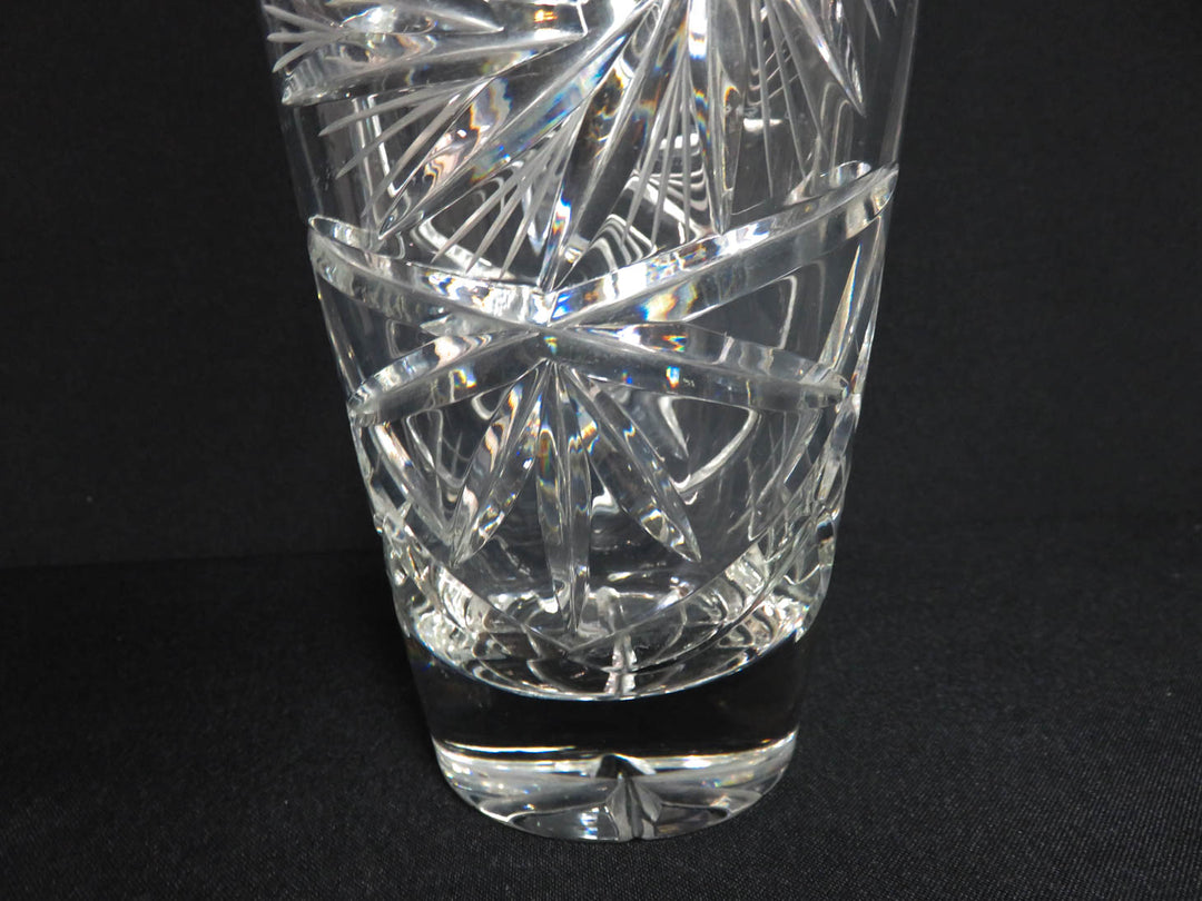 Vintage Pinwheel Crystal Vase