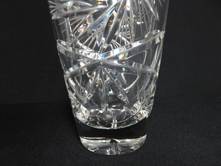 Vintage Pinwheel Crystal Vase