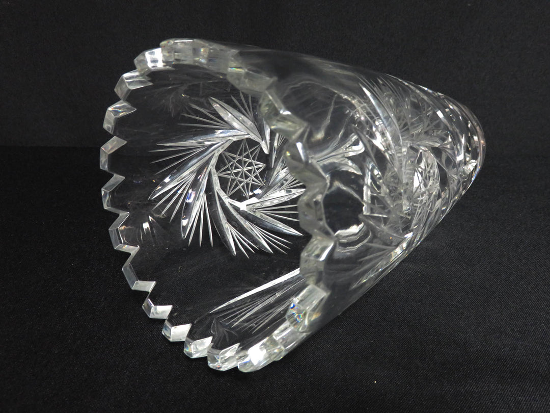 Vintage Pinwheel Crystal Vase