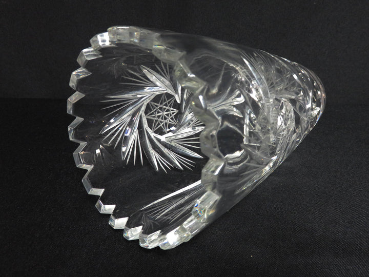 Vintage Pinwheel Crystal Vase