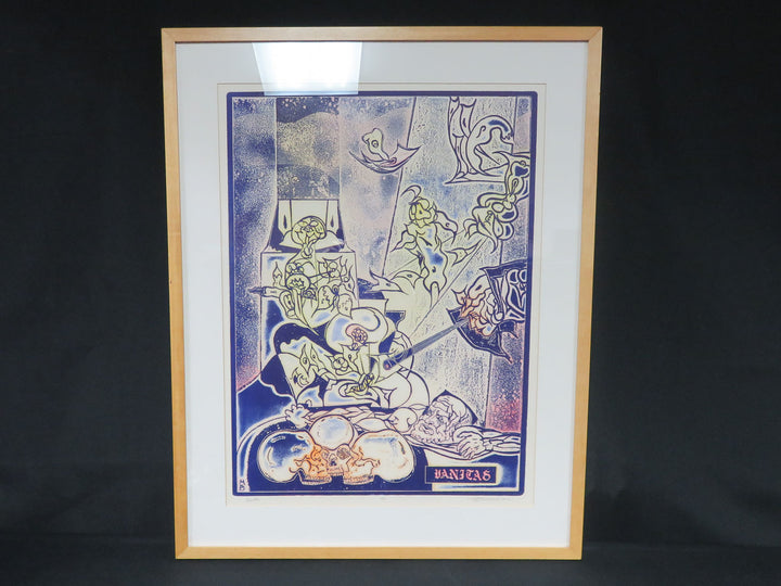 Wood Block Vanitas Print
