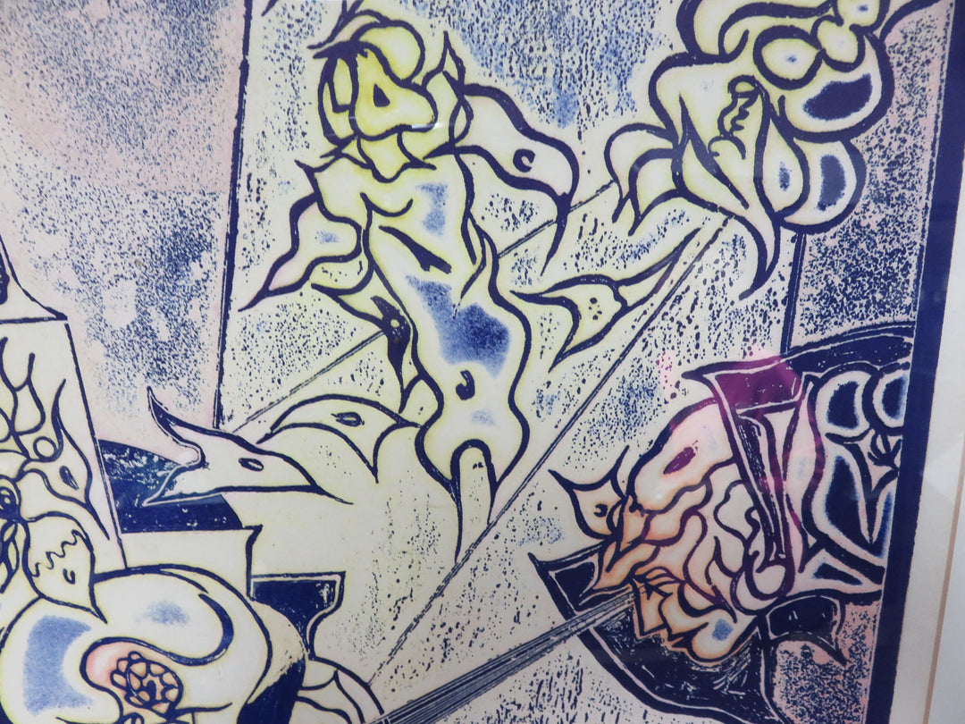 Wood Block Vanitas Print