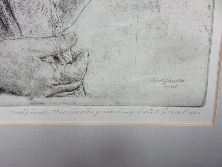 Paul Geissler Original Etching