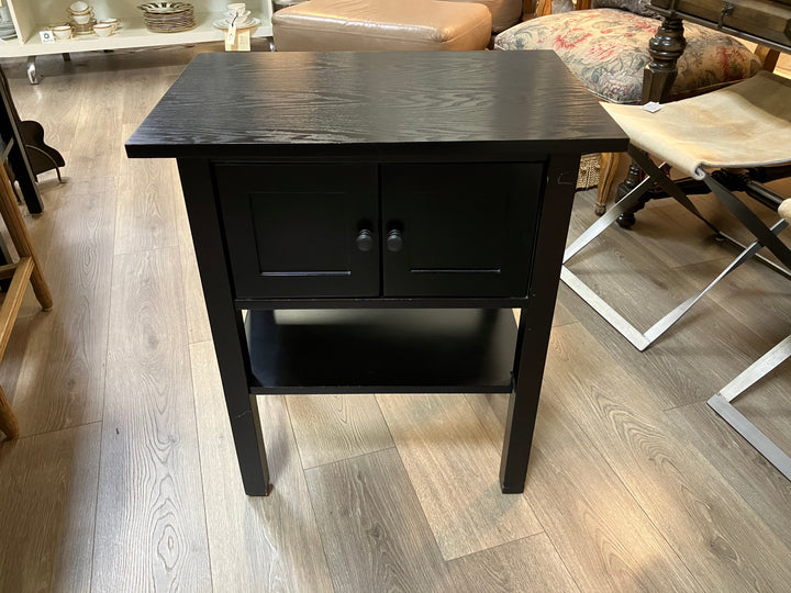 Black Two Door Nightstand