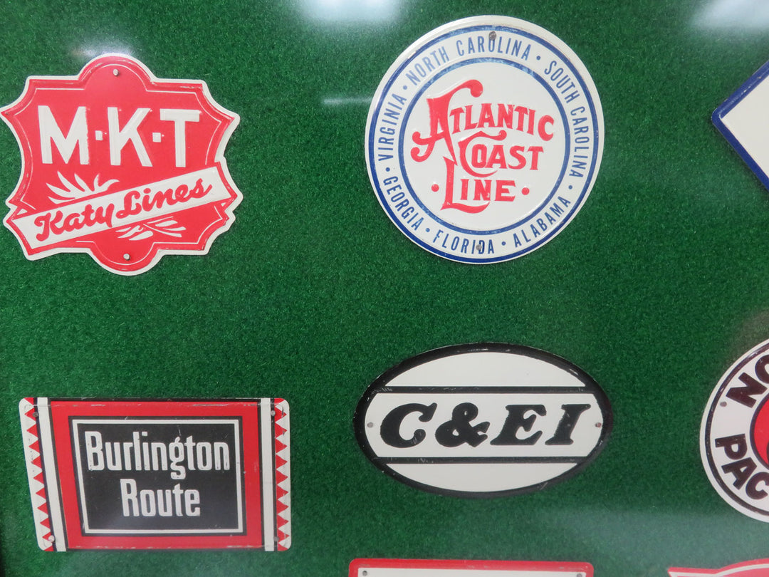Promotional Tin Railroad Logos