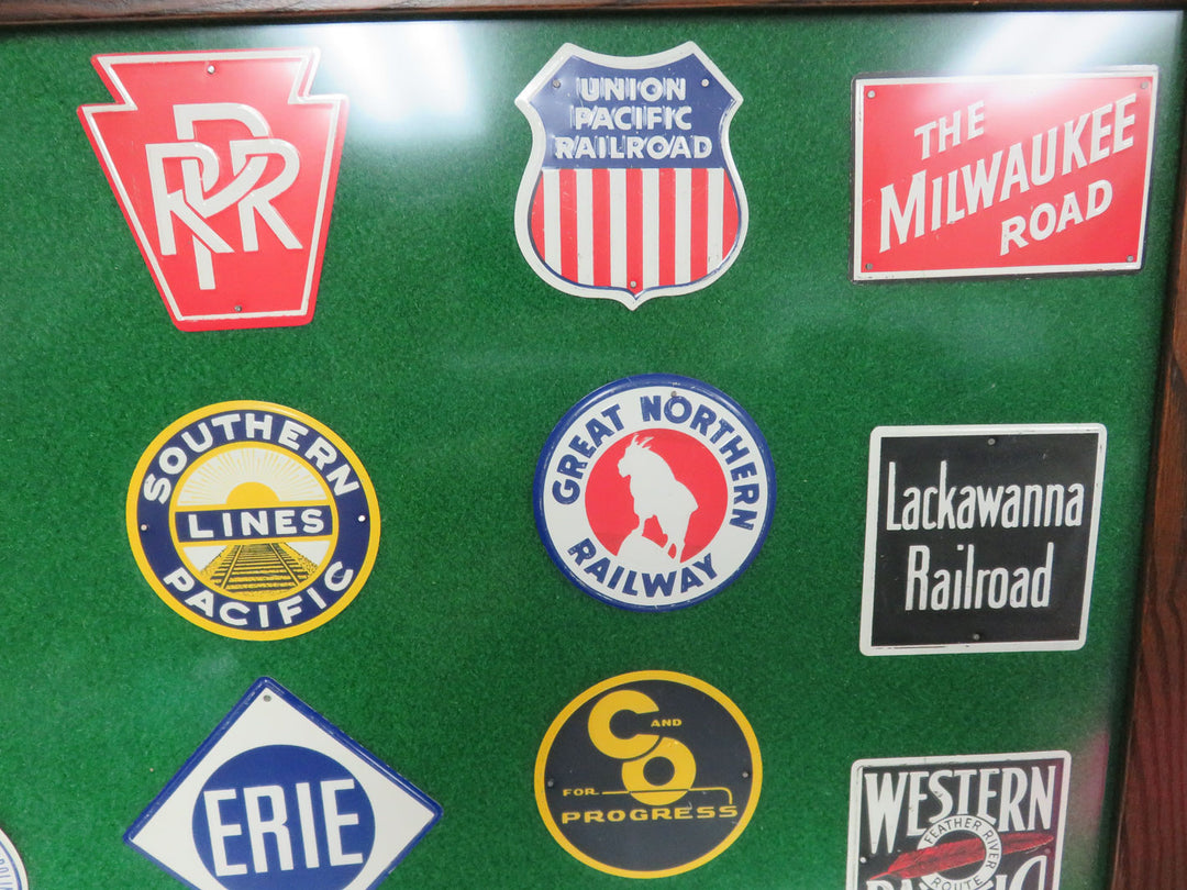Promotional Tin Railroad Logos