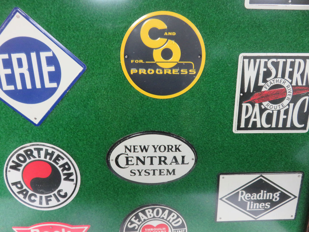 Promotional Tin Railroad Logos