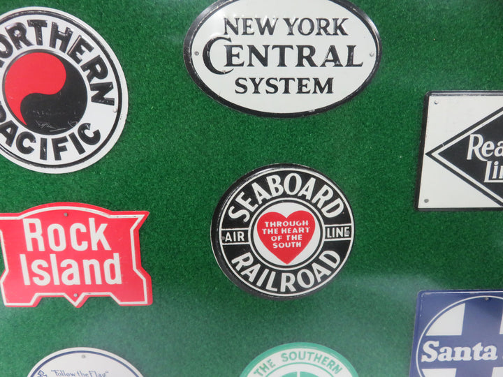 Promotional Tin Railroad Logos