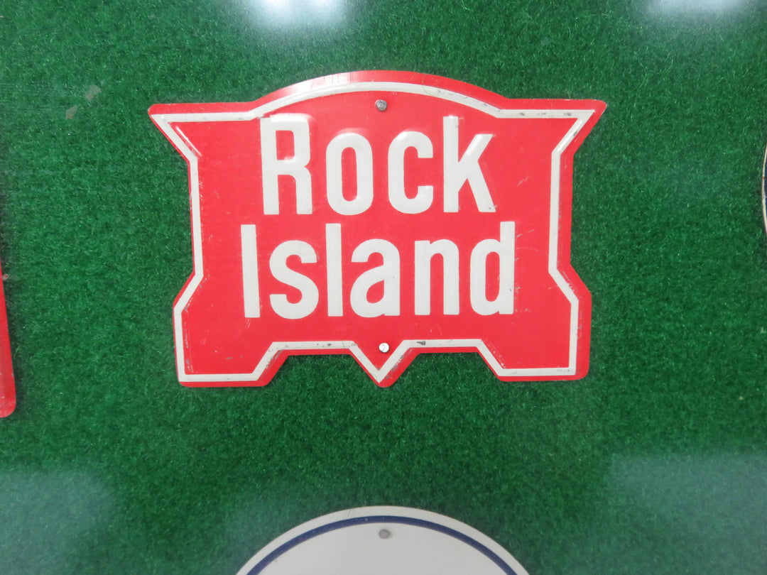 Promotional Tin Railroad Logos
