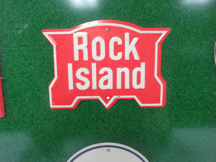 Promotional Tin Railroad Logos