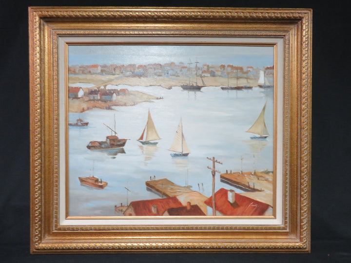Original Coastal Scene Oil Painting