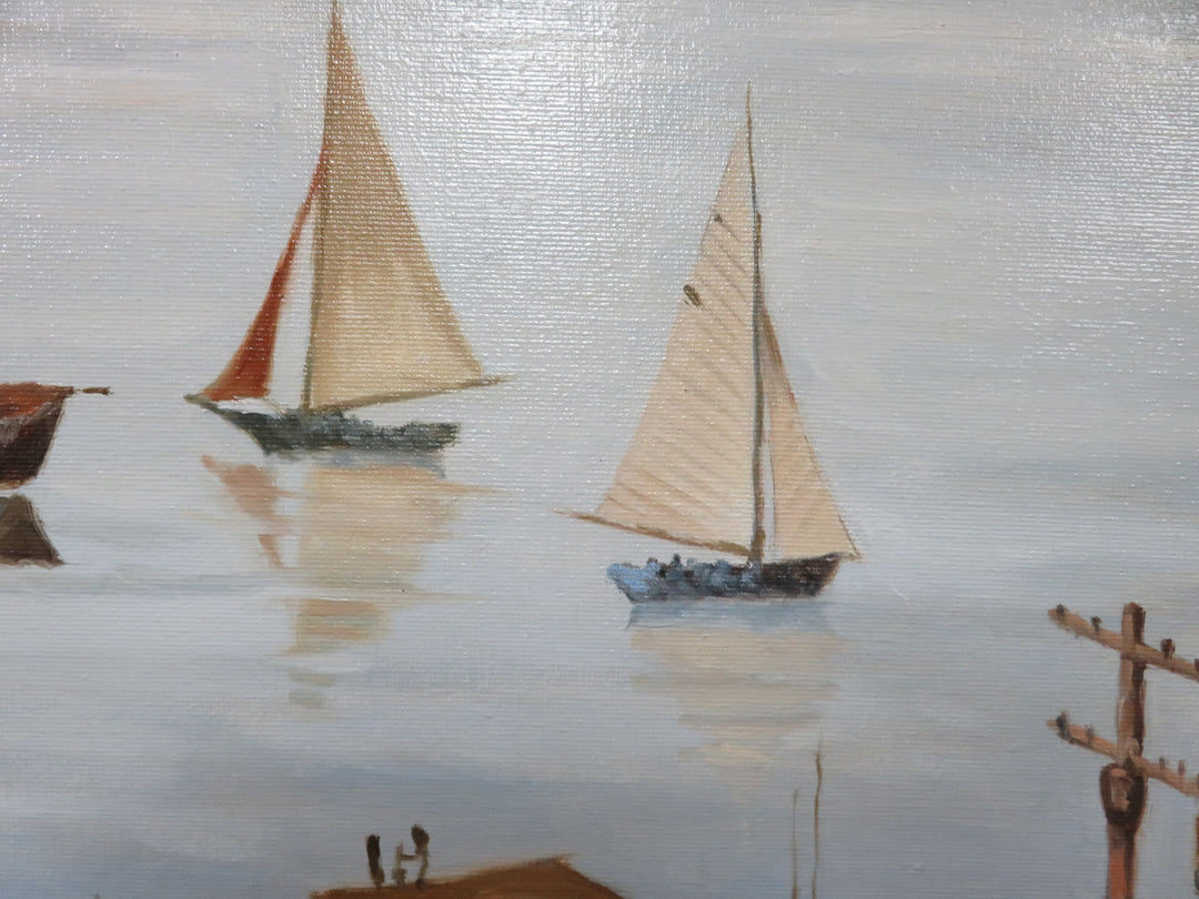 Original Coastal Scene Oil Painting
