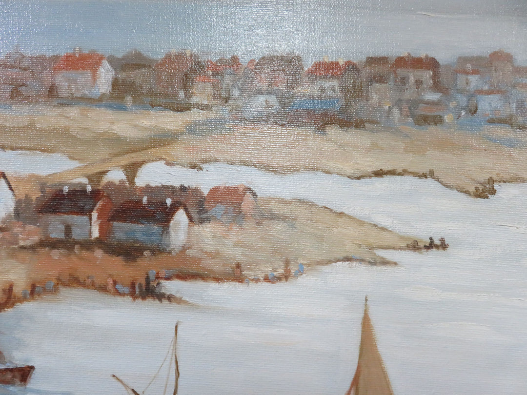 Original Coastal Scene Oil Painting