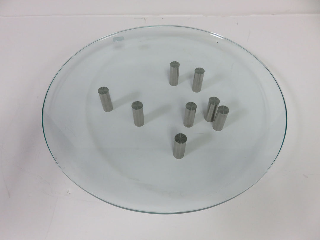 Modern Platter with Stainless Legs