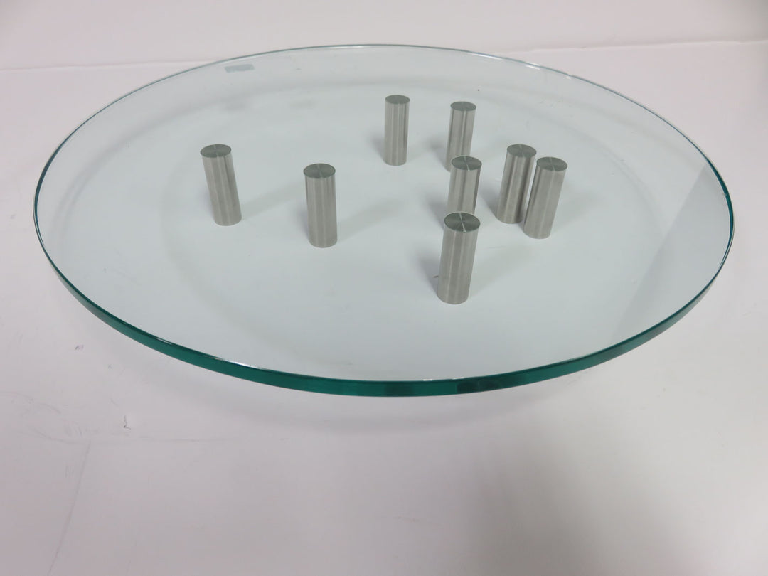 Modern Platter with Stainless Legs