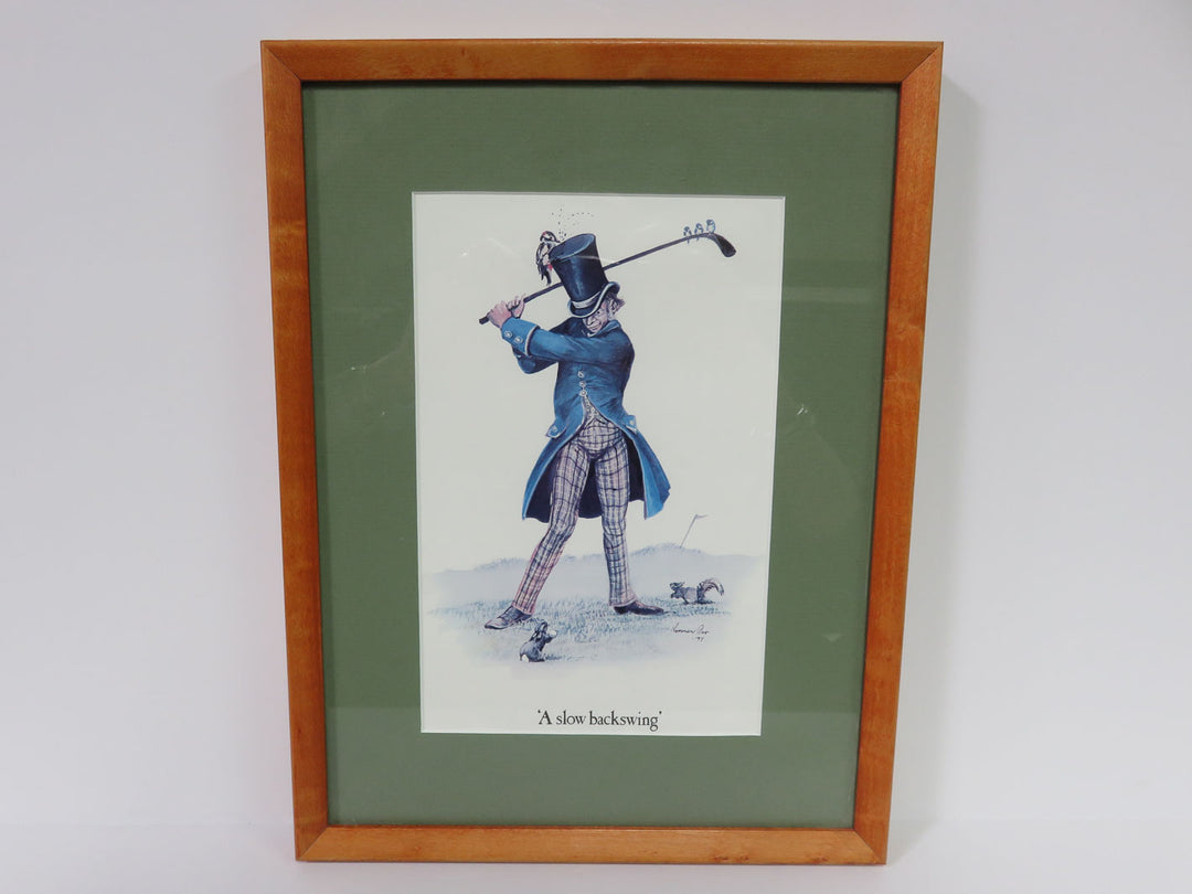 "A Slow Backswing" Print