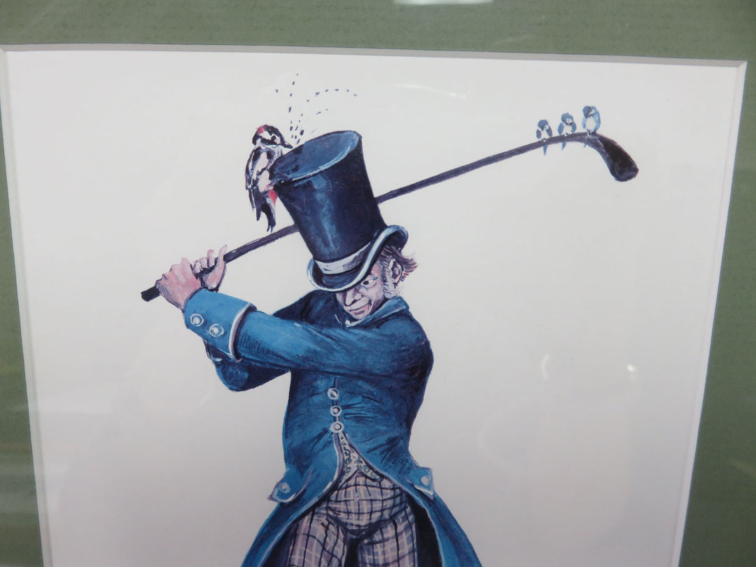 "A Slow Backswing" Print