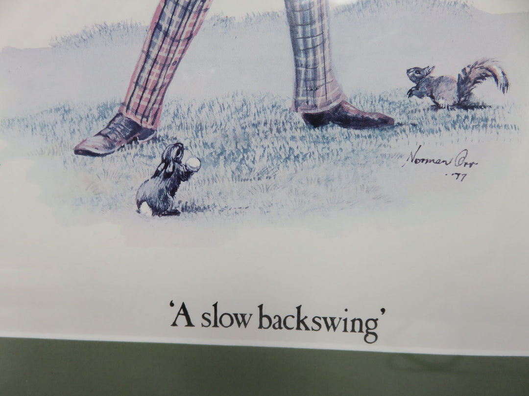 "A Slow Backswing" Print