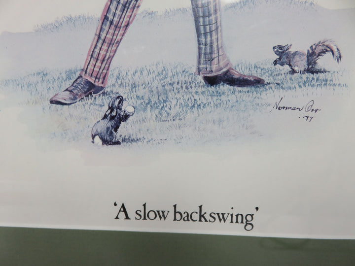 "A Slow Backswing" Print