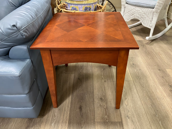 Diamond Pattern Top End Table