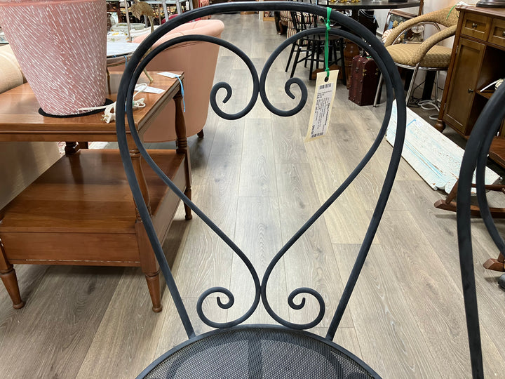 Pair Wrought Iron Porch Chairs