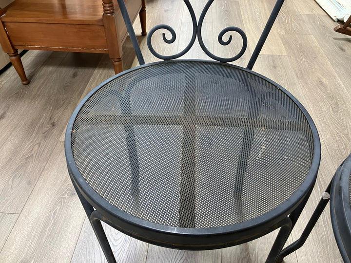 Pair Wrought Iron Porch Chairs