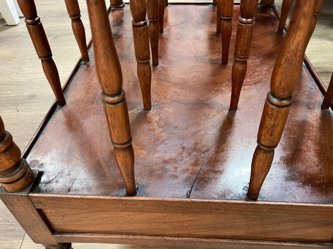 Antique Glass Topped Canterbury