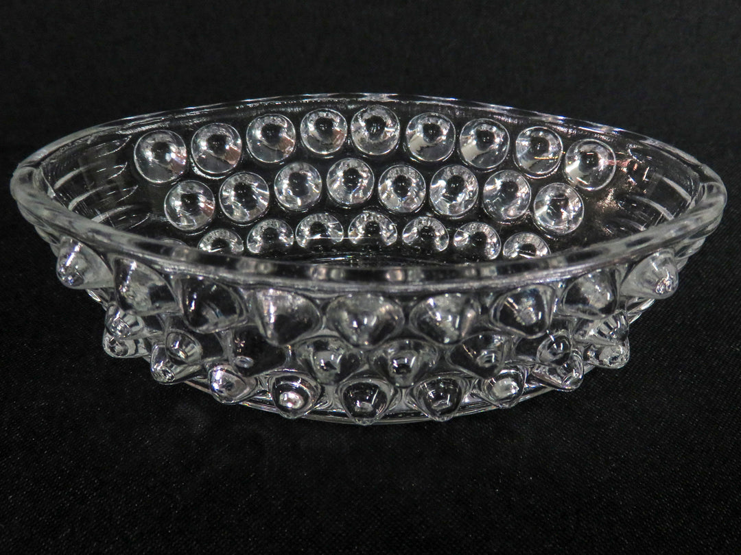 Hob Nail Perfume Bottle and Dish Set