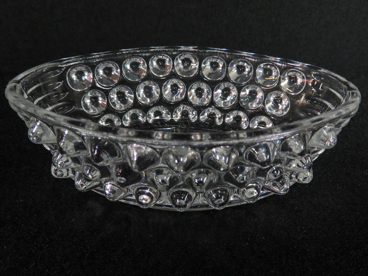 Hob Nail Perfume Bottle and Dish Set