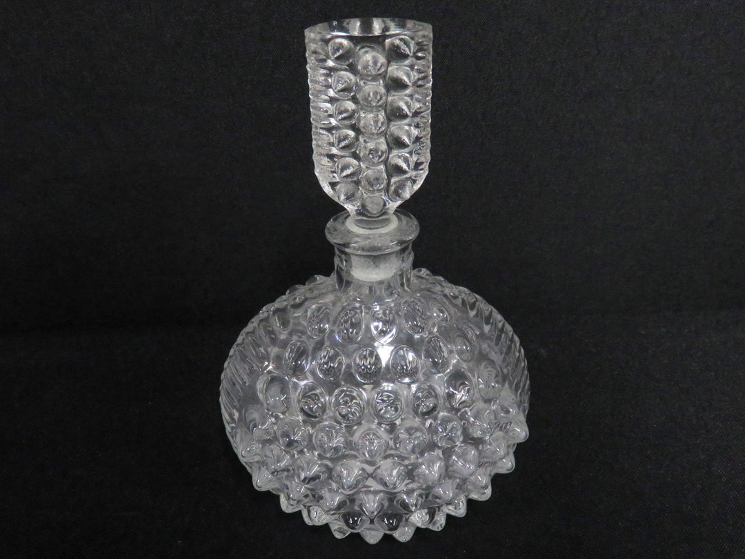 Hob Nail Perfume Bottle and Dish Set