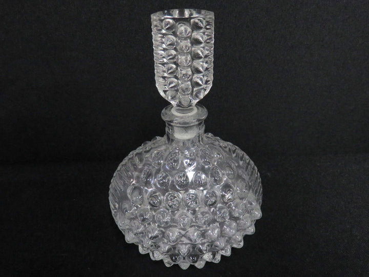 Hob Nail Perfume Bottle and Dish Set