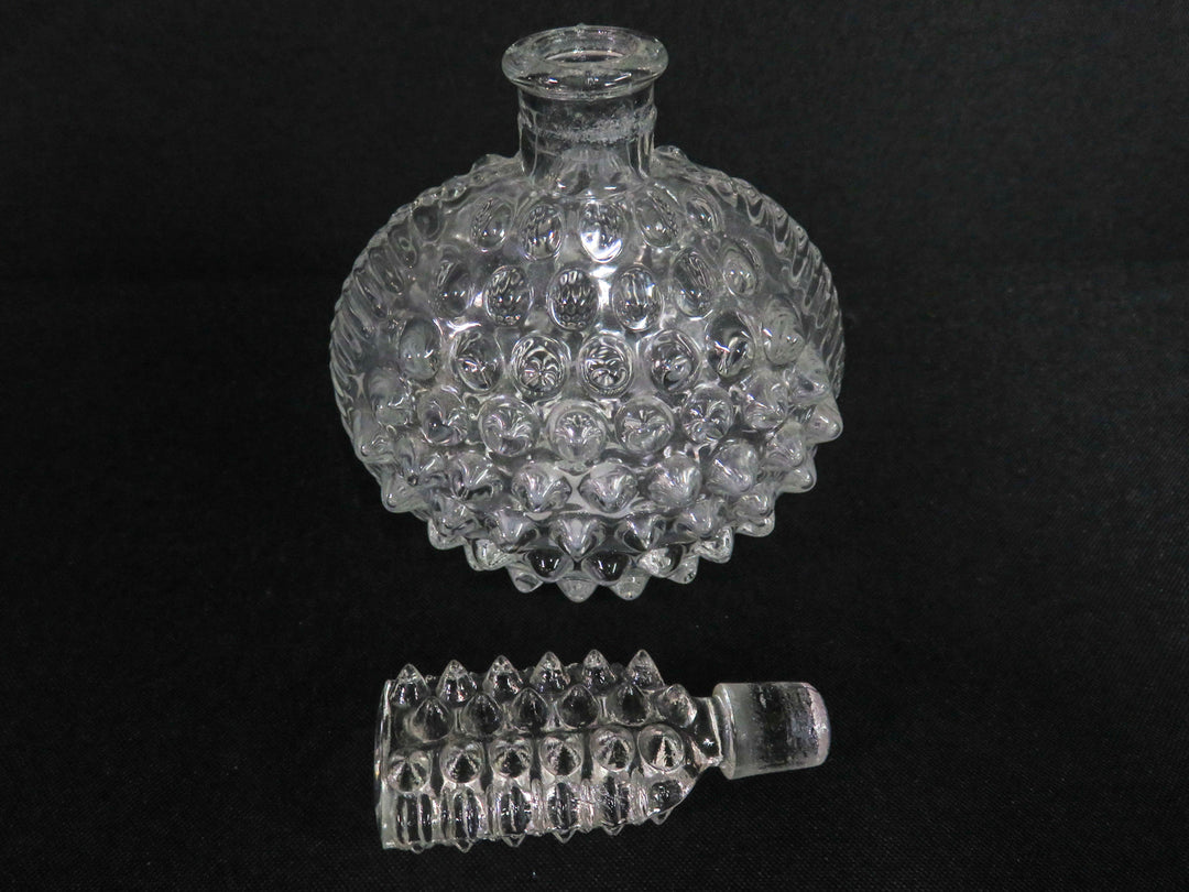 Hob Nail Perfume Bottle and Dish Set