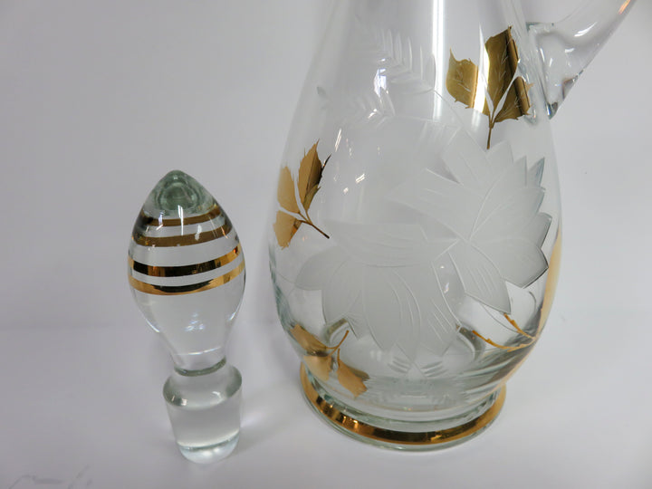 MCM Wine Glass and Decanter Set