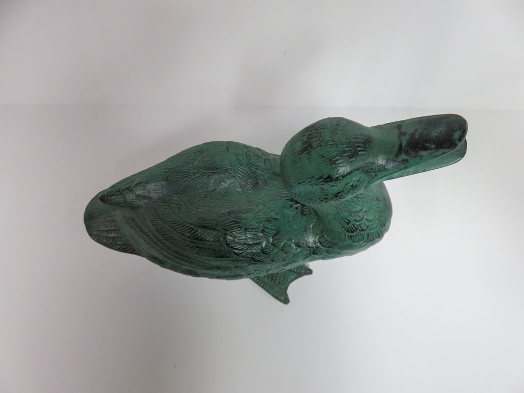 Verdigris Duck Figurines