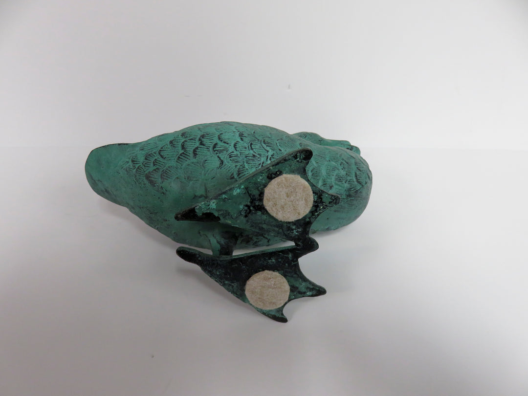 Verdigris Duck Figurines