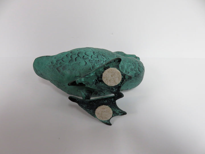 Verdigris Duck Figurines