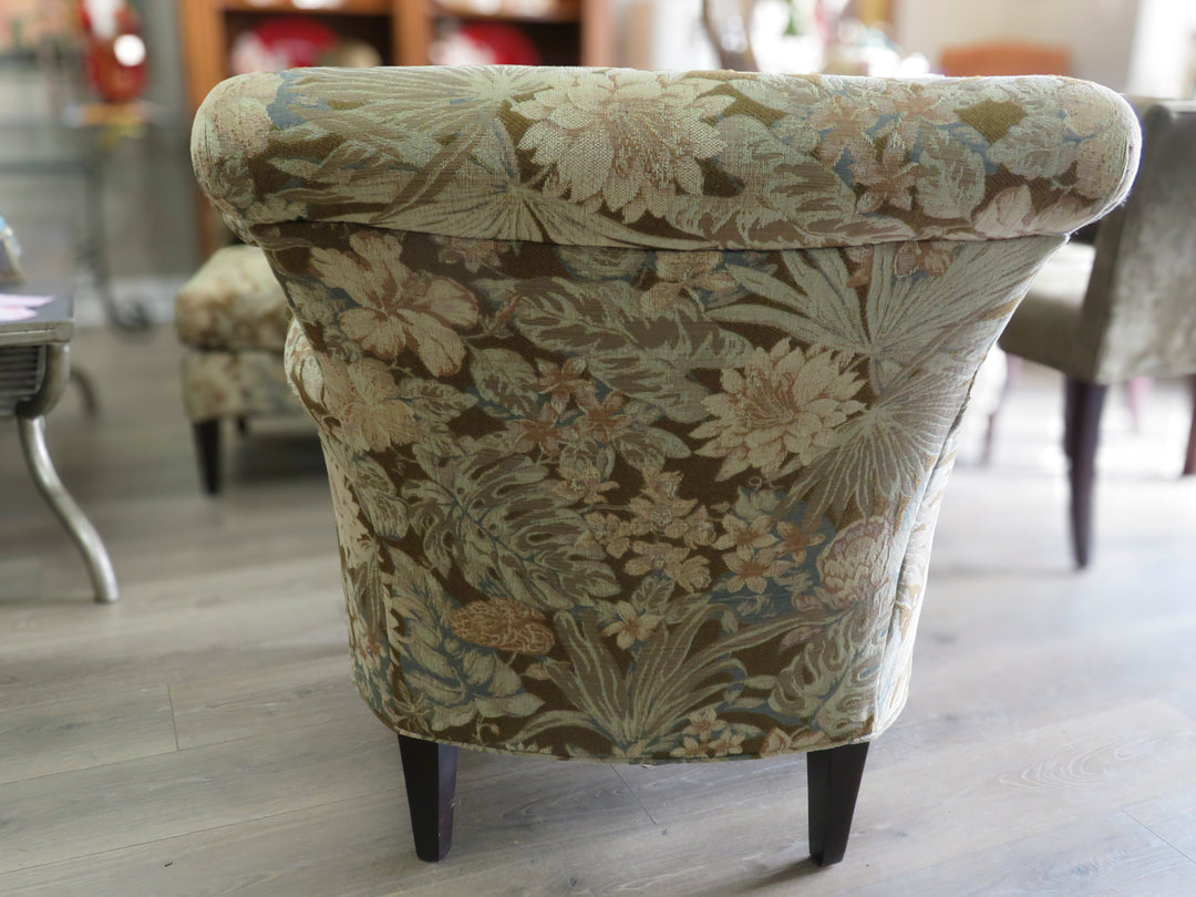 Crate & Barrel Arm Chair & Ottoman