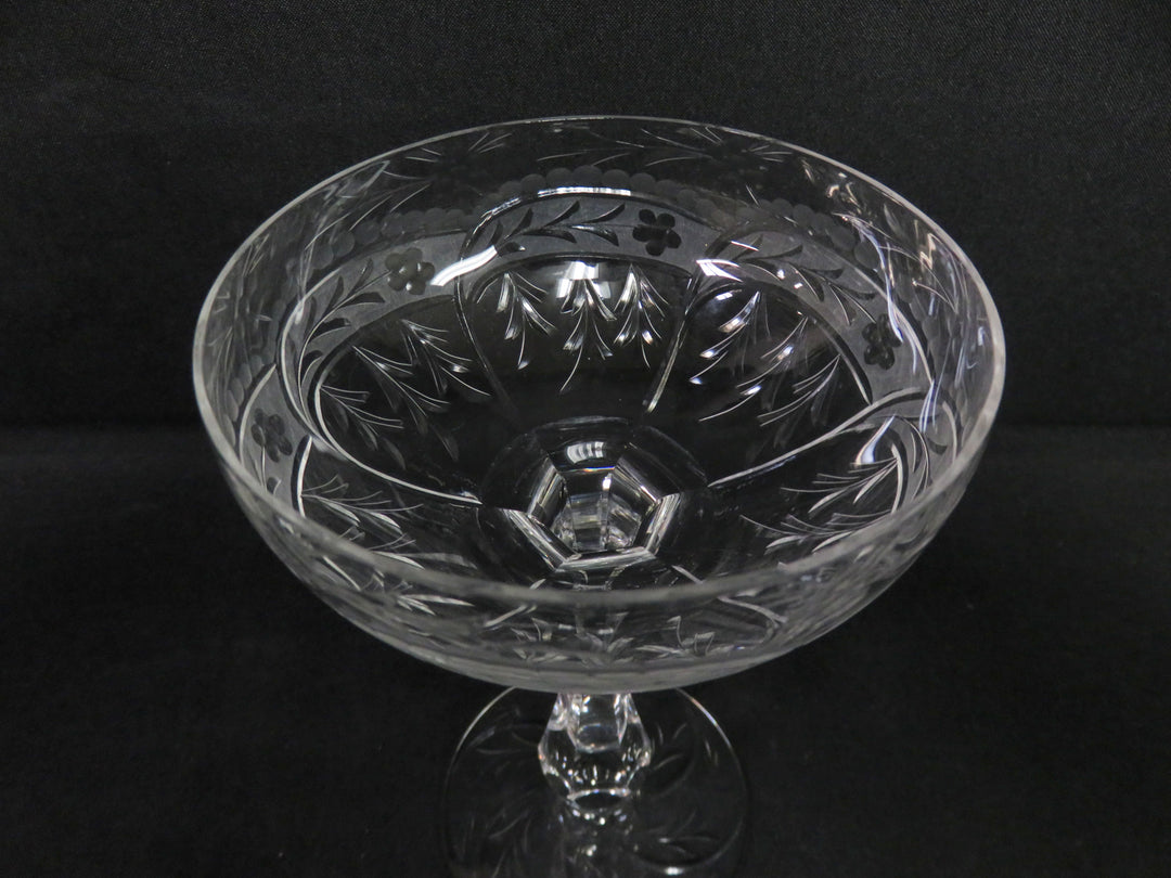 Etched Champagne Coupes