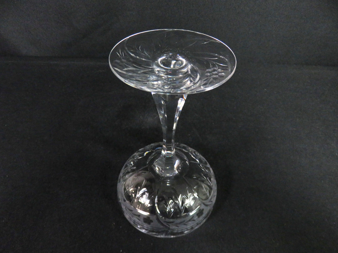 Etched Champagne Coupes