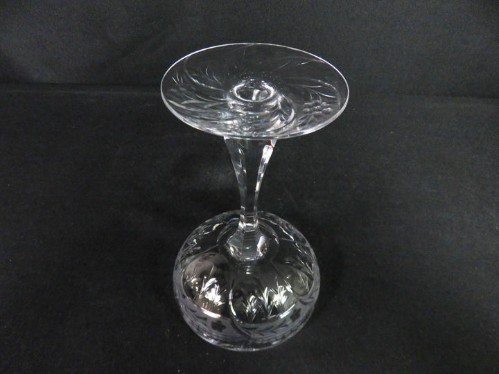 Etched Champagne Coupes