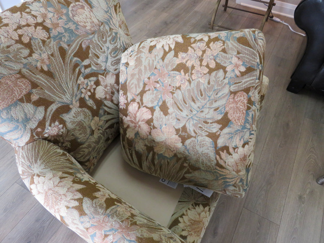 Crate & Barrel Arm Chair & Ottoman