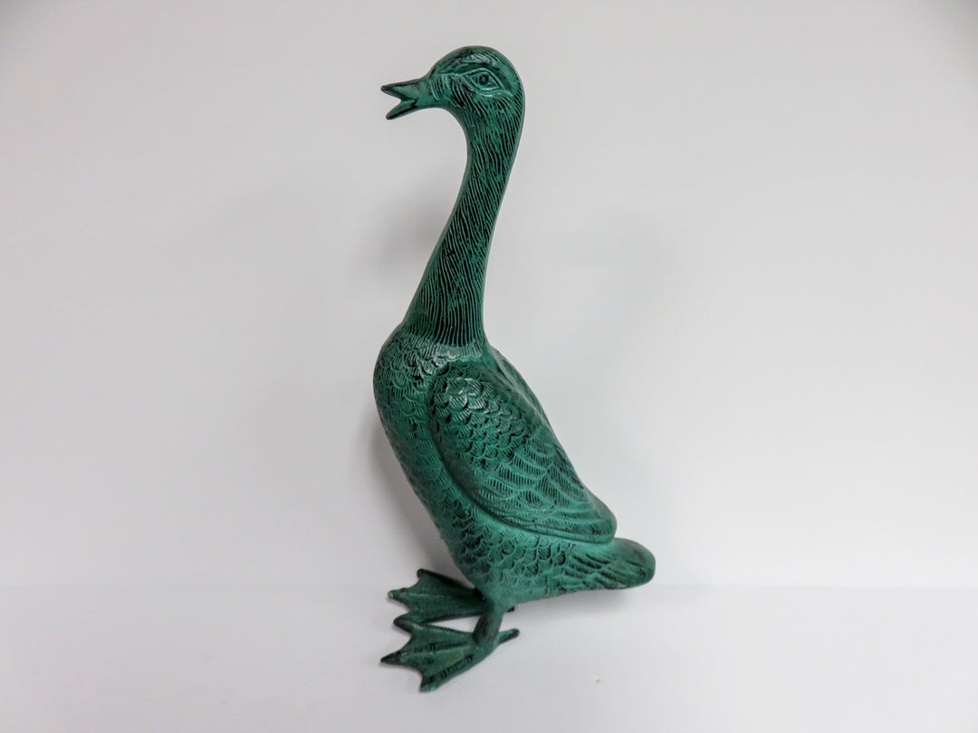 Verdigris Duck Figurines