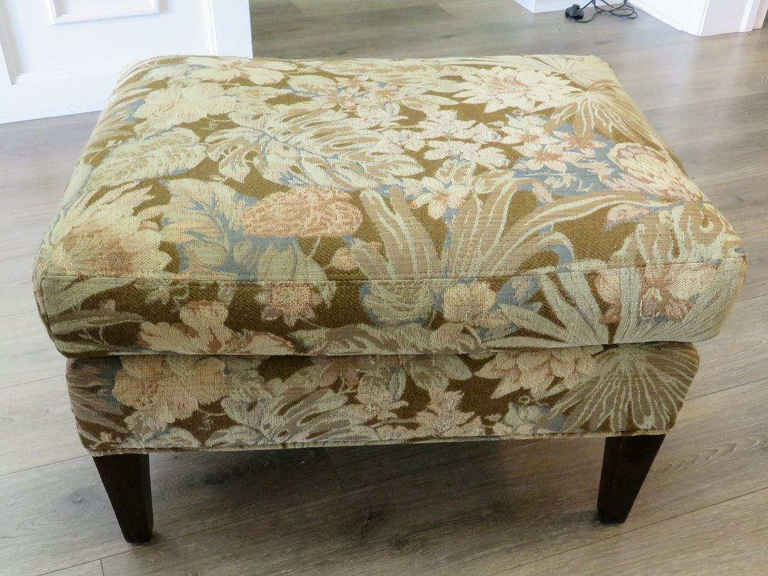 Crate & Barrel Arm Chair & Ottoman