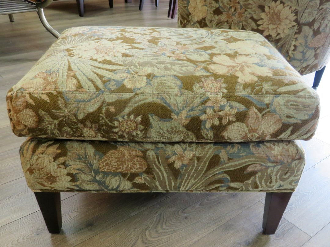 Crate & Barrel Arm Chair & Ottoman