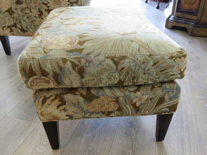 Crate & Barrel Arm Chair & Ottoman