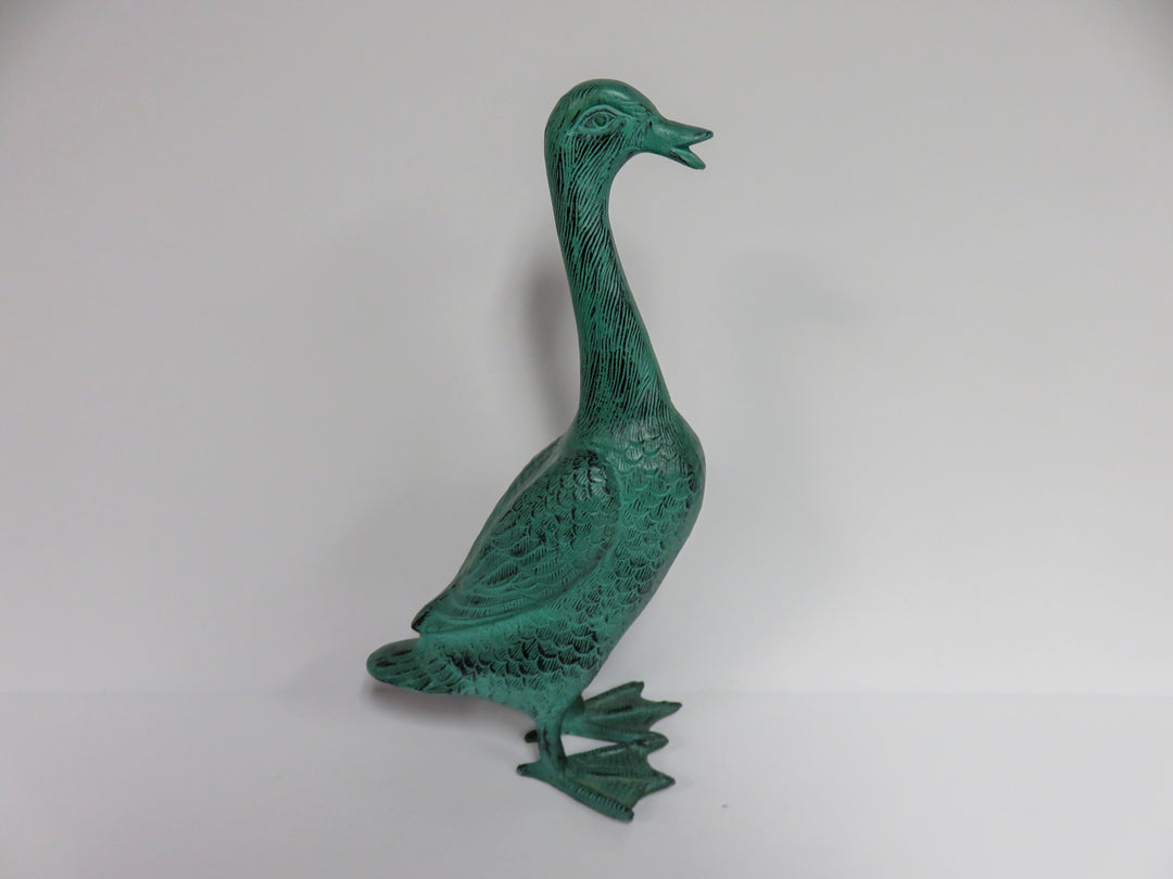 Verdigris Duck Figurines