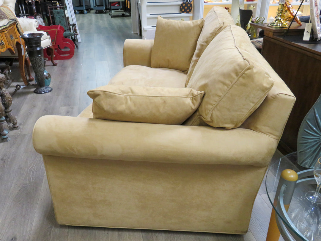 Crate & Barrel Microfiber Sofa