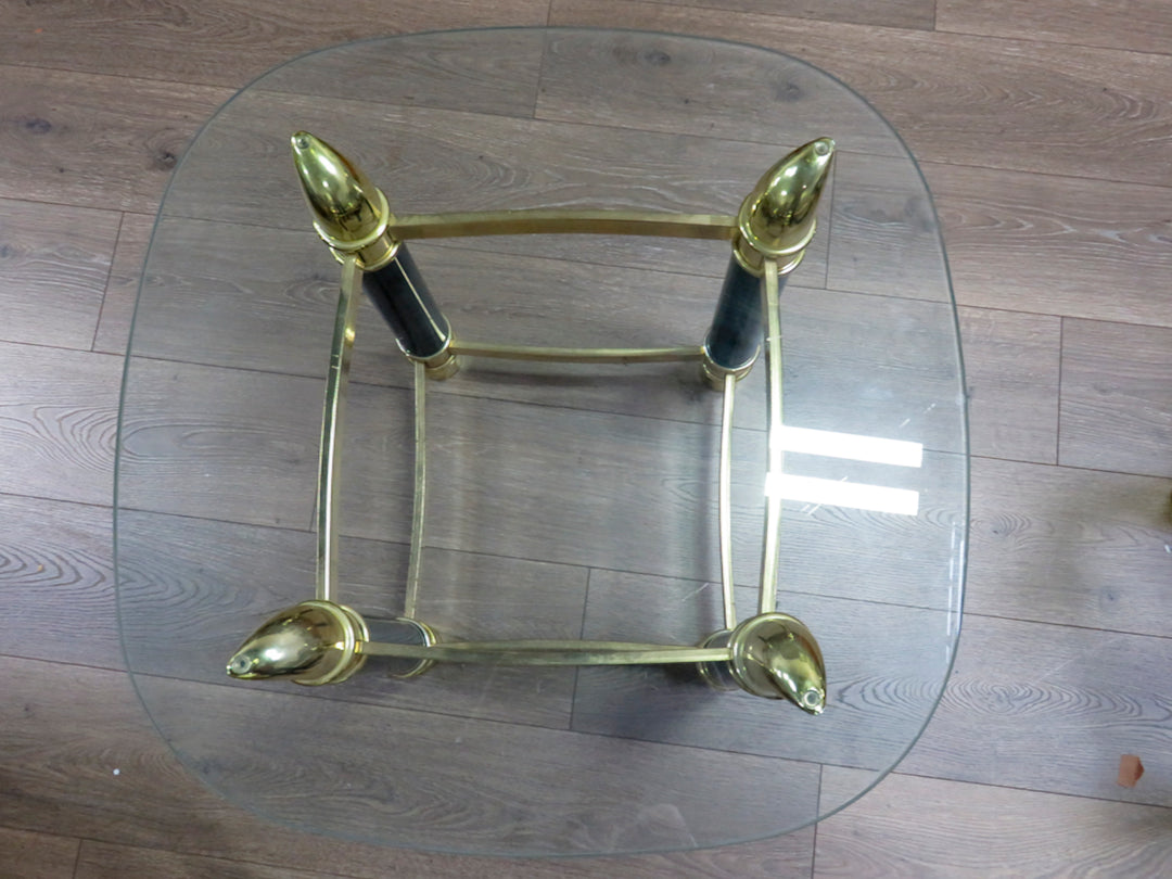 Glass Topped End Table