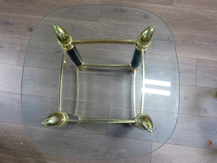 Glass Topped End Table