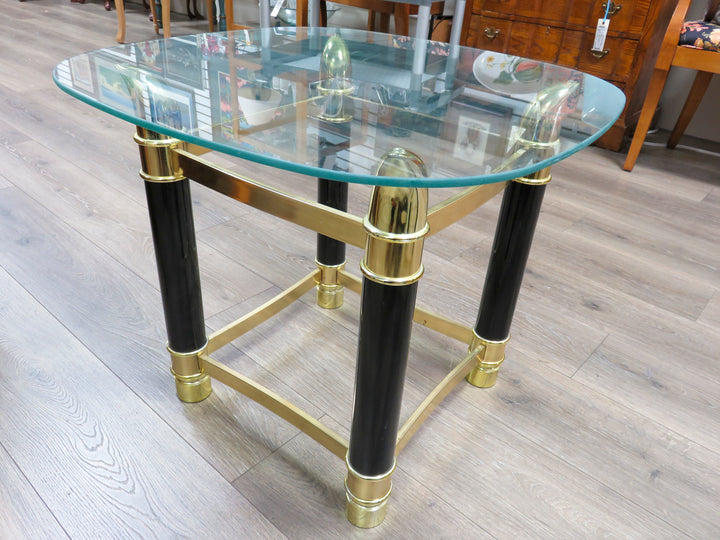 Glass Topped End Table